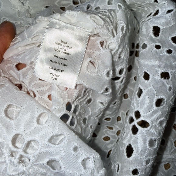 Talbots Women’s White Eyelet Top size 16 - Picture 5 of 8